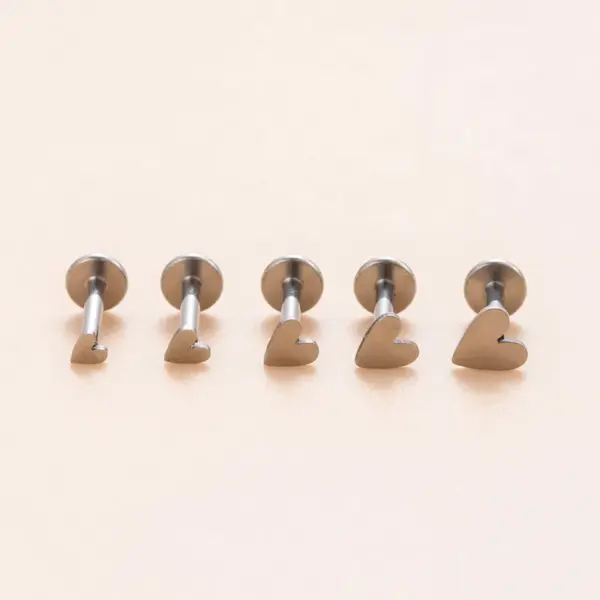 Wholesale 1 Piece Ear Cartilage Rings & Studs Casual Classic Style Geometric Titanium Alloy Heart