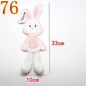 No.76 Pink White Rabbit (sewn)