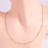 oly-edeec855d90baa43373e05ee1de88cd2 Wholesale 304 Stainless Steel Solid Color Electroplated Golden Plated Simple Style Necklace