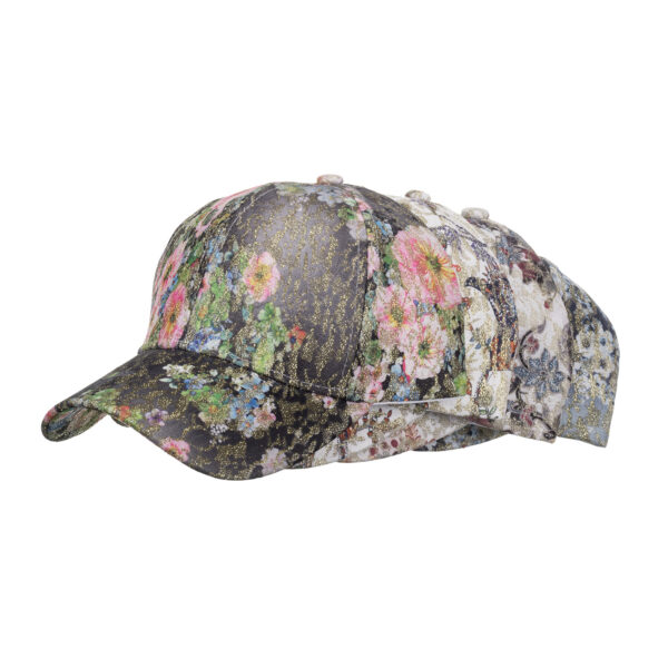 Wholesale Cross-border supply outdoor lace flower embroidered gold line baseball cap summer sun hat B1013