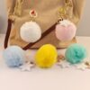Wholesale Creative Snowflake Fur Ball Keychain Pendant Imitation Rex Rabbit Plush Bag Pendant Fur Ball Accessories Keychain Pendant