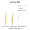 Wholesale PVD Coated 18K Gold Real Gold Plated Solid Color 304 Stainless Steel Simple Style Waterproof Non Tarnish Drop Earrings