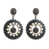 oly-ee05355942628922aca2e0bd2709abf8 Wholesale white turquoise earrings hollow round pendant exaerated party earrings