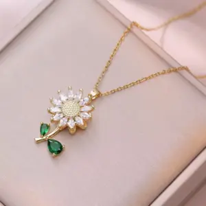 Upgraded SUNFLOWER Necklace / Gold