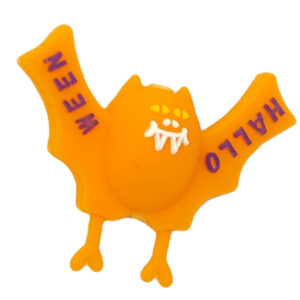 Upside down bat 3d beads [orange]