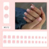 Wholesale Short Square European and American ins Style Girl Pure Desire Gradient Nail Art Sweet Gentle Girl Style Wearing Nail Armor Piece Batch