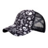 Wholesale European and American Cross-Border Baseball Cap with nytail, Skull Opening, Women's Sun Protection Breathable Mesh Cap B1184