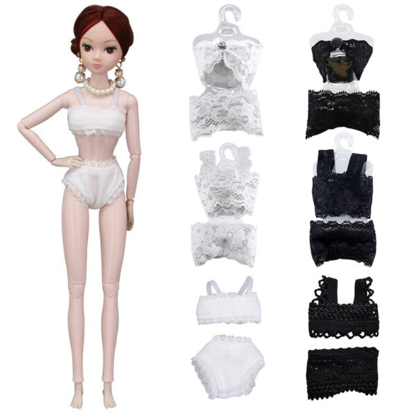 Wholesale Doll dress-up clothes underwear pajamas 30cm Super Model 6 points suitable for lace cloth baby clothes