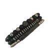 Wholesale Foreign trade jewelry black frosted wear copper with zirconium diamond ball flying saucer long bracelet set wholesale men's woven bracelet