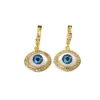 1 Pair Fashion Eye Polishing Inlay Copper Zircon Gold Plated Drop Earrings