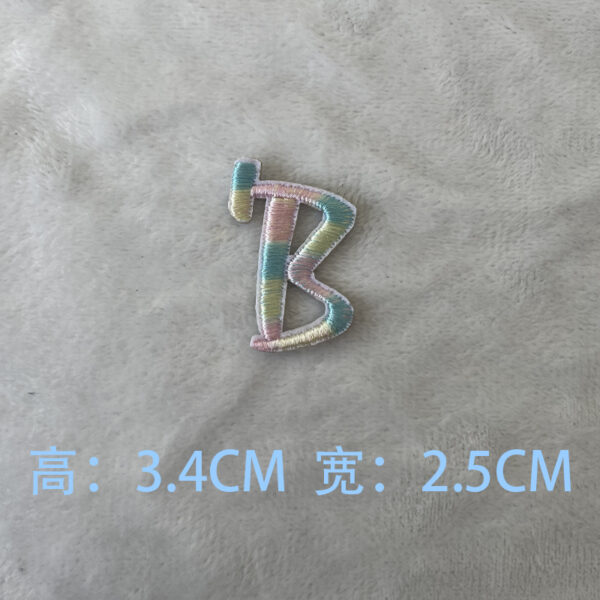 Wholesale Seven-color 26 English letters embroidery stickers cloth stickers clothes ripped decorative patch stickers A- Z English stickers