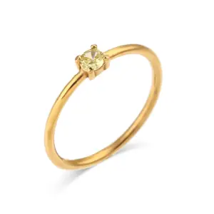 Gold / No. 8 / August Olive Yellow Zircon