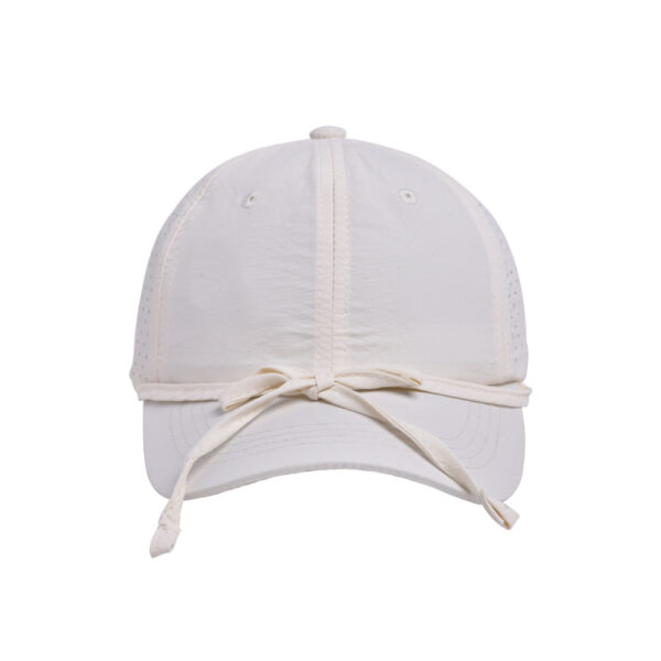 oly-ee7498cb927dc352801342fa8d9813f3 Wholesale Cross-border Spring and Summer New Thin Quick-drying Bow Cap Women's Sunshade Baseball Cap Big Head Showy Face Small Ins