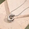 Wholesale Jewelry Casual Modern Style Simple Style Letter 304 Stainless Steel Handmade Polishing Snake Chain Pendant Necklace