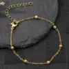 Wholesale Basic Simple Style Geometric 304 Stainless Steel Cable Chain Snake Chain Chain Bracelet In Bulk