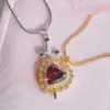 Wholesale Jewelry Casual Elegant Lady Geometric Heart Shape 304 Stainless Steel Copper Plating Necklace Cuban Link Chain Curb Chain Cable Chain