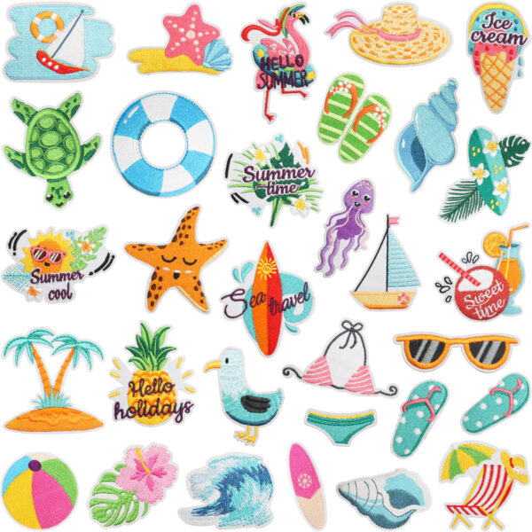 Wholesale Summer Embroidery Cloth Stickers Patch