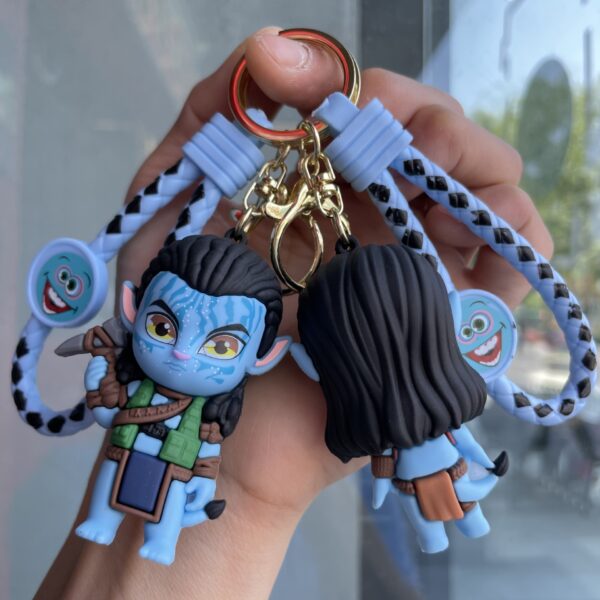 Wholesale Cross-border Cartoon Avatar Keychain Stereo Doll Bag Couple Pendant Car Key Chain Small Gift