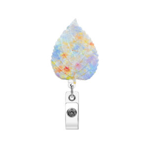 Blue and orange-yellow shading maple leaves