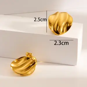 Pleated Round 3-Gold