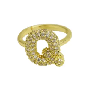 Gold Ring Q / Adjustable opening