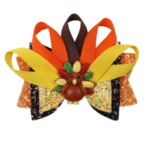 Thanksgiving Hairpin Glitga Threaded Cloth