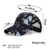 Wholesale Cross Border Hat Black Printed Cross Baseball Cap Cap Casual Sun Protection Sun Hat B1148