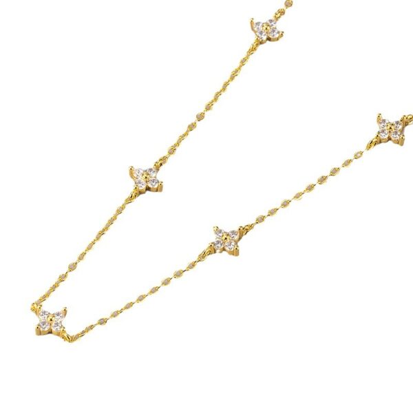 oly-eee5e6c094c168bf230634275f2ad711 Wholesale Gypsophila Necklace AliExpress Explosive Temperament Daily Commute All-match Clavicle Chain