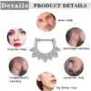 Wholesale 1 Piece Nose Rings & Studs Fashion Crown Skull Stainless Steel Plating Inlay Artificial Gemstones Nose Pin