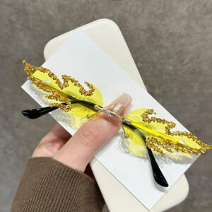 Gold frame yellow film