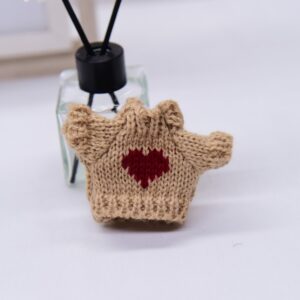 Brown with heart / 5.5cm