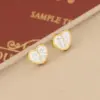 Wholesale Fashion Heart Shape Stainless Steel Plating Inlay Zircon Bracelets Earrings Necklace