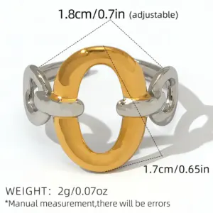 Gold and silver color / Adjustable / 1 Piece