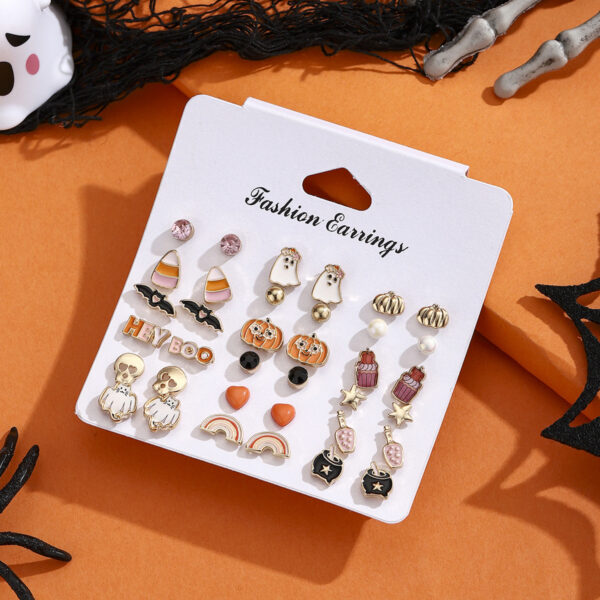 oly-ef1df69144b1c217540c265465aa3ba0 Wholesale A Variety of Halloween Ghost Festival Ghost Pumpkin Bat Funny Oil Dripping Pendants DIY Alloy Jewelry Clothing Accessories
