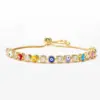 Wholesale Plated Geometric Colorful Devil's Eye Copper Fashion Enamel Copper Bracelets