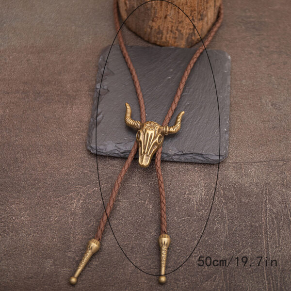 oly-ef236505a35376e4365d11fa6b2b628c Wholesale Cow Head Alloy Accessories Polo Tie Fashion Collar Necklace