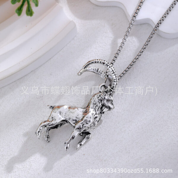 oly-ef26bc0d6e9d830c6128d2f20ae2a047 Wholesale Vintage Gothic Sheep Head Necklace, Fashion Retro Punk Jewelry Aessories for Women, Ideal for Gifts