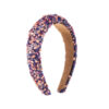 Wholesale exaerated Baroque colorful crystal candy snge wide-brimmed hairband headband jewelry hair aessories