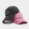 Wholesale American-Style Trendy Fashion Letter Baseball Cap for Women, Washed Vintage Soft-Top Casual Baseball Cap for Men, Personalized Sun Hat