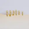 Wholesale Simple Style Geometric Brass No Inlaid Copper Earrings