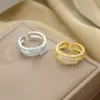 Wholesale Copper 18K Gold Plated Simple Style Shiny Plating Snake Rings