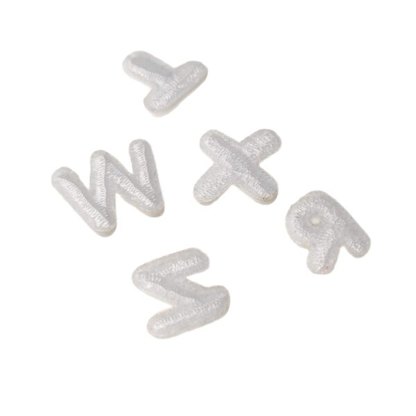 oly-ef499319be9f2c69ac4b7caa492c0870 Wholesale 1cm Mini White Letter English 26 Letters Embroidered Cloth Sticker Handmade DIY Decorative Sticker Ironing Sticker