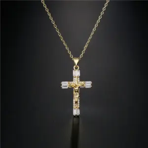Wholesale Fashion Cross Copper Necklace In Bulk