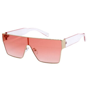 Gold frame pink flakes