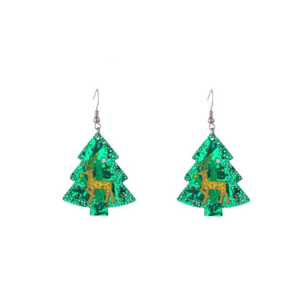 Wholesale Acrylic earrings, Christmas tree, reindeer, snowflake, simple earrings