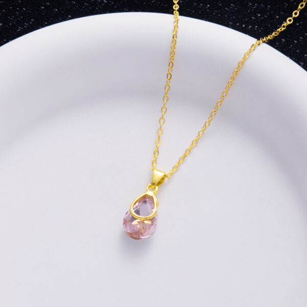 Wholesale Cross-border Explosive Jewelry Women's High-end Pendant Necklace Women's Light Luxury Simple Earrings Design Niche Jewelry suit