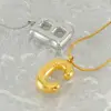 Wholesale Titanium Steel Hip-Hop Letter Plating Pendant Necklace