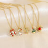 Wholesale European and American Christmas diamond necklace