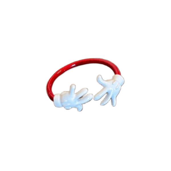 Wholesale Cute cartoon funny Mickey ring girls fashion personality niche index finger ring cold style simple open ring