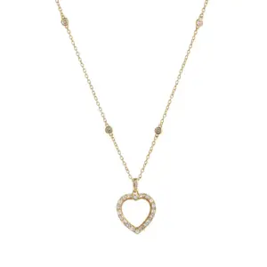 Brick Heart Box Necklace - Empty